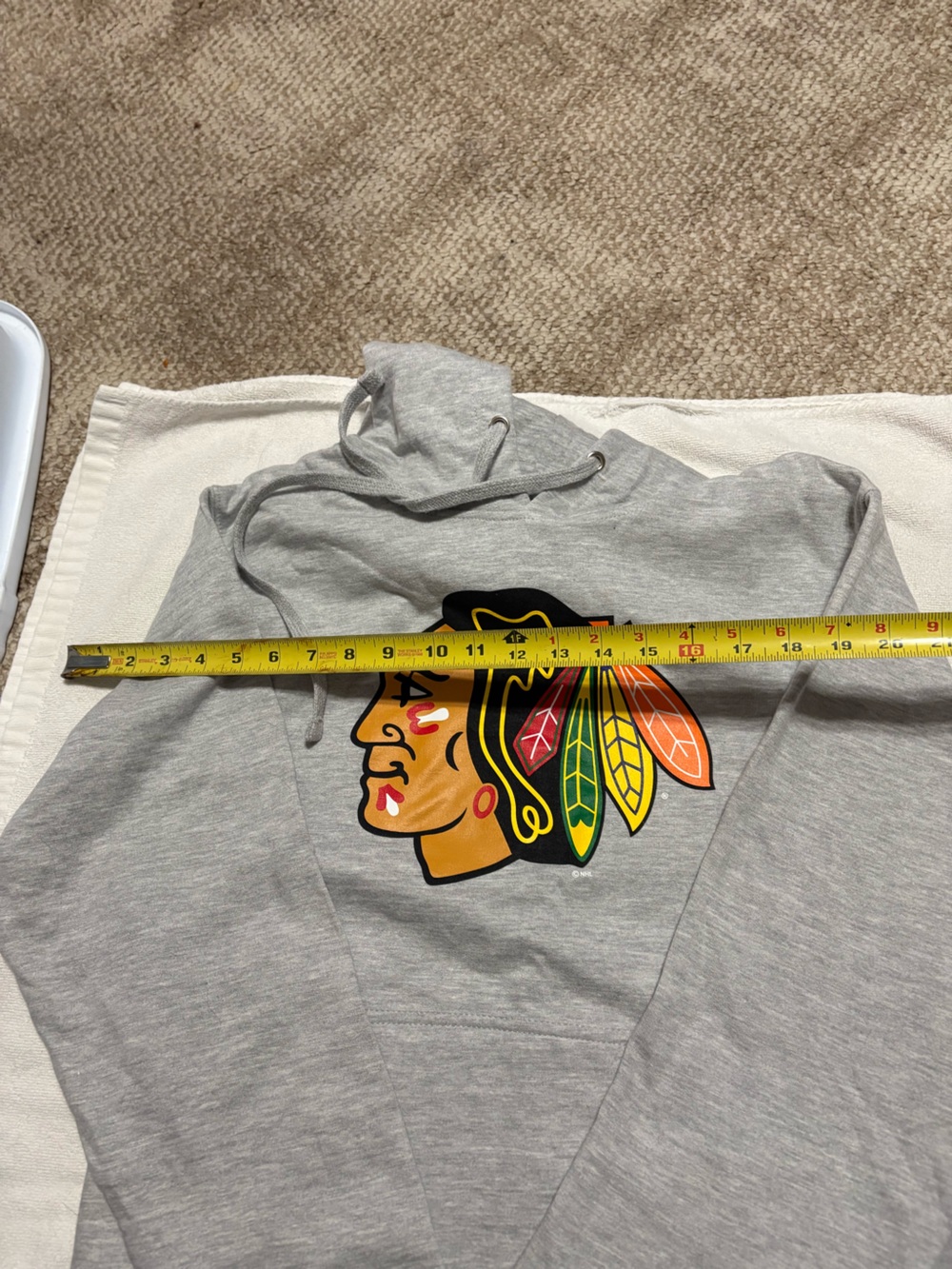 Fanatics Gray Hoodie with Colorful Native Logo